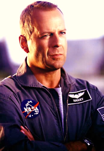 L'acteur Bruce Willis dans une publicit&eacute; pour une banque Russe du nom de Trust
