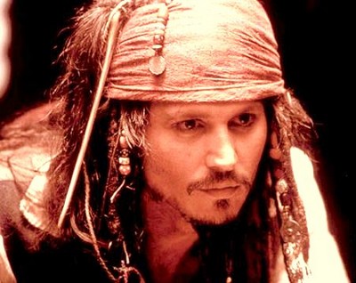 L'acteur Johnny Depp dans le quatri&egrave;eme volet de la saga "Pirate des cara&iuml;bes - la fontaine de jouvence" avec la bande annonce du film.