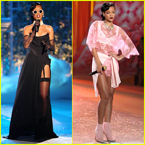 Rihanna lors du d&eacute;fil&eacute; de mode Victoria's Secret